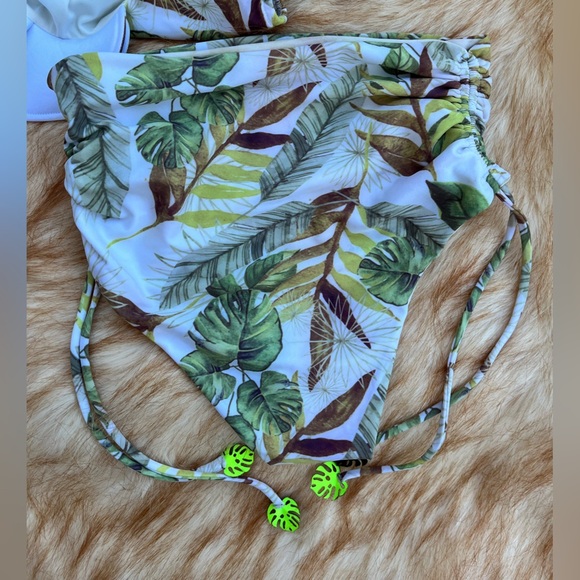 KANOMI Bikini 👙 One shoulder Top bottom matching set SzM high waisted swimsuit - Picture 7 of 12
